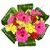 Весна. Яркая цветочная композиция из роз, гербер и кустовых хризантем. ЮАР