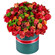 композиция из роз и хризантем в шляпной коробке. Болгария