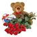 Ты и я!. Обаятельный мишка + красные розы + коробка конфет - самый лучший подарок для дорогого человека.. Болгария