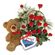 Ты моя Валентинка!. В этом подарке Вы найдете все: 
красные розы - символ возвышенных чувств; очаровательный мишка -символ привязанности и теплоты; шоколадные конфеты - признак хорошего вкуса.. Болгария